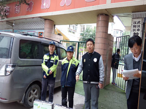 漢陽德才幼兒園室內(nèi)空氣檢測現(xiàn)場